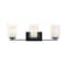Z-Lite Willow 3 Light Vanity, Matte Black, Inner White & Outer Clear 426-3V-MB - alternate 2